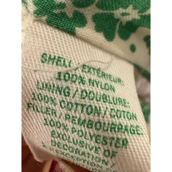 Vintage Old Navy Puffer Vest Women Medium White Nylon Chevron Green Blue Stripes - Picture 4 of 9